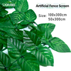 ألواح العشب الصناعية البلاستيك لسياج خصوصية حديقة في الهواء الطلق 