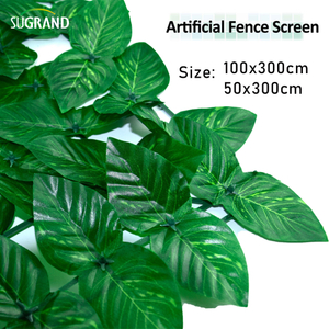 ألواح العشب الصناعية البلاستيك لسياج خصوصية حديقة في الهواء الطلق 