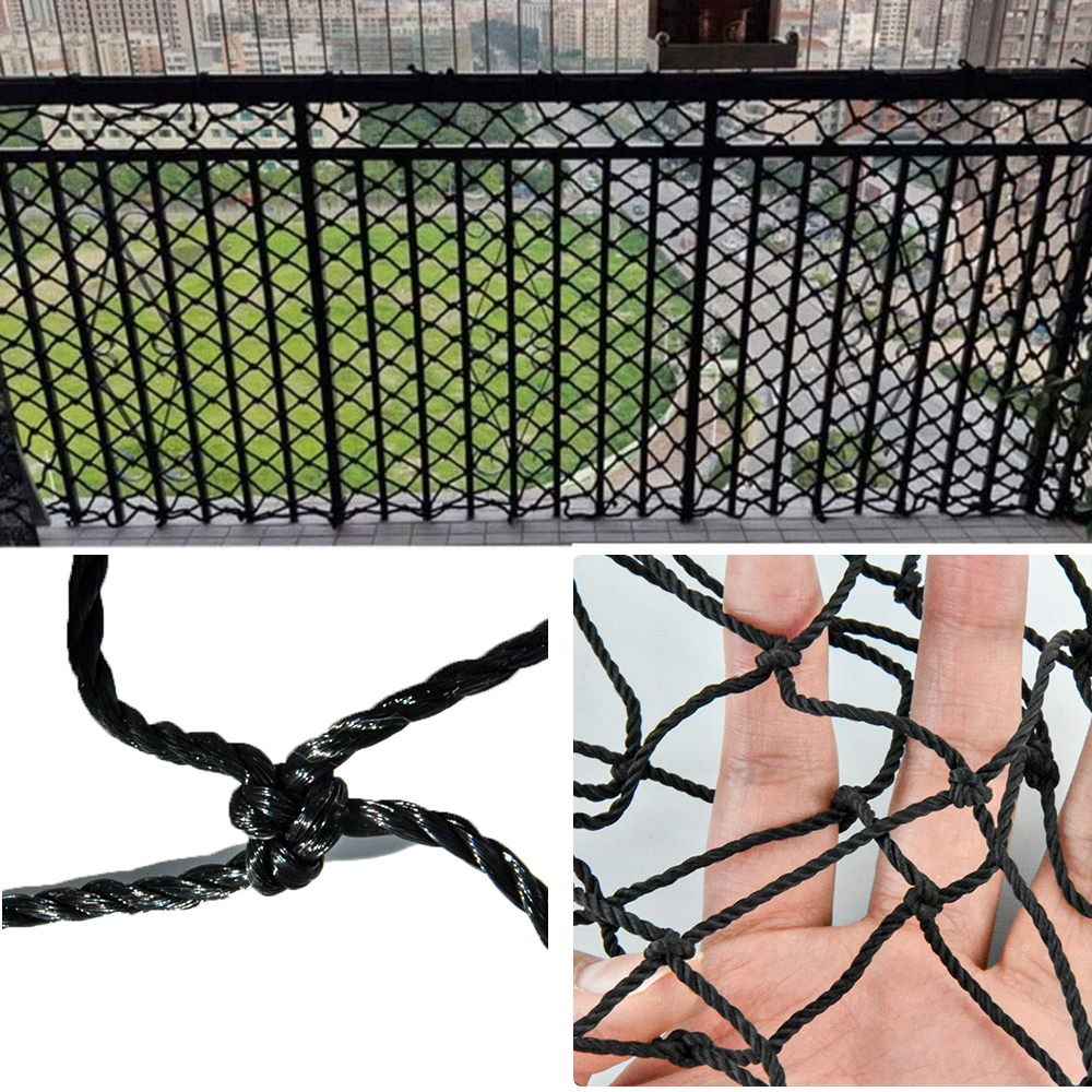 النايلون صافي النسيج السود