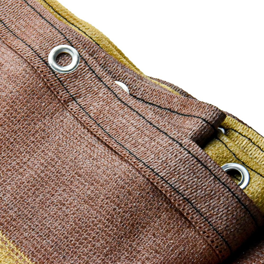 100 ٪ Virgin HDPE180GSM لون البني الظل شباك الشرفة