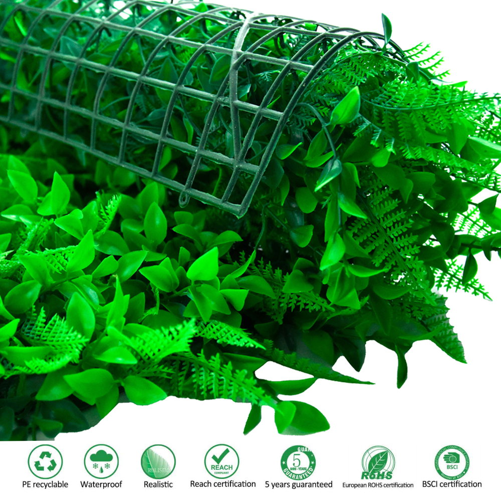  حديقة في الهواء الطلق UV محمي فو بلاستيك جدار الأخضر