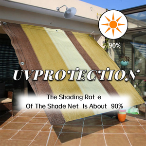 100 ٪ Virgin HDPE180GSM لون البني الظل شباك الشرفة