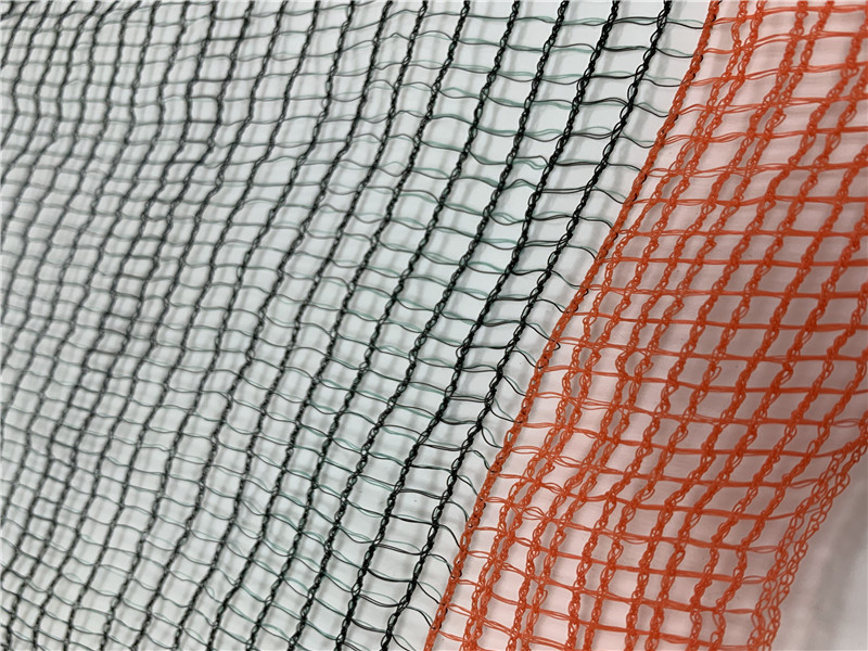 شبكة زيتون فرنسية سوداء وخضراء 55GSM بحافة حمراء معززة