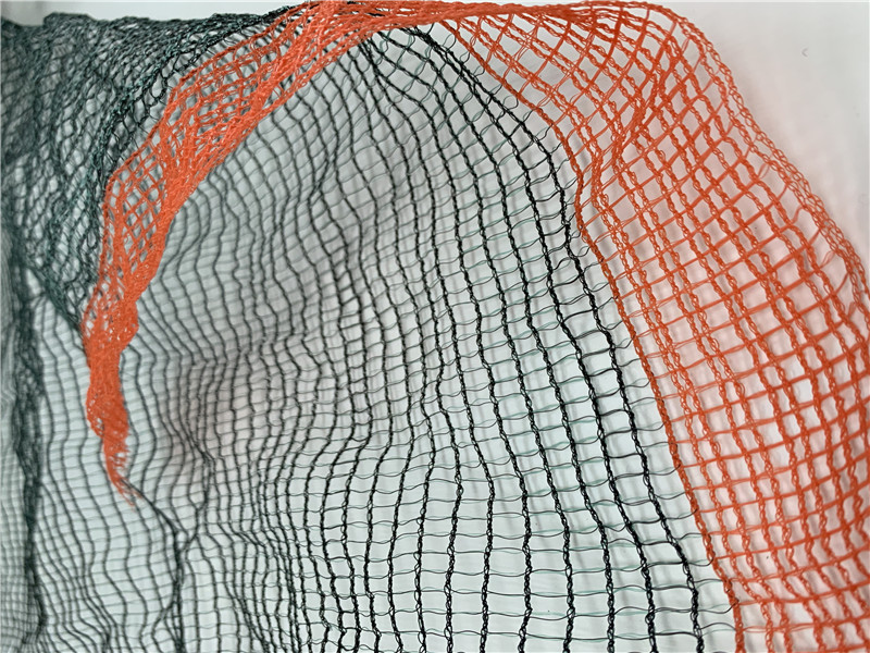 شبكة زيتون فرنسية سوداء وخضراء 55GSM بحافة حمراء معززة