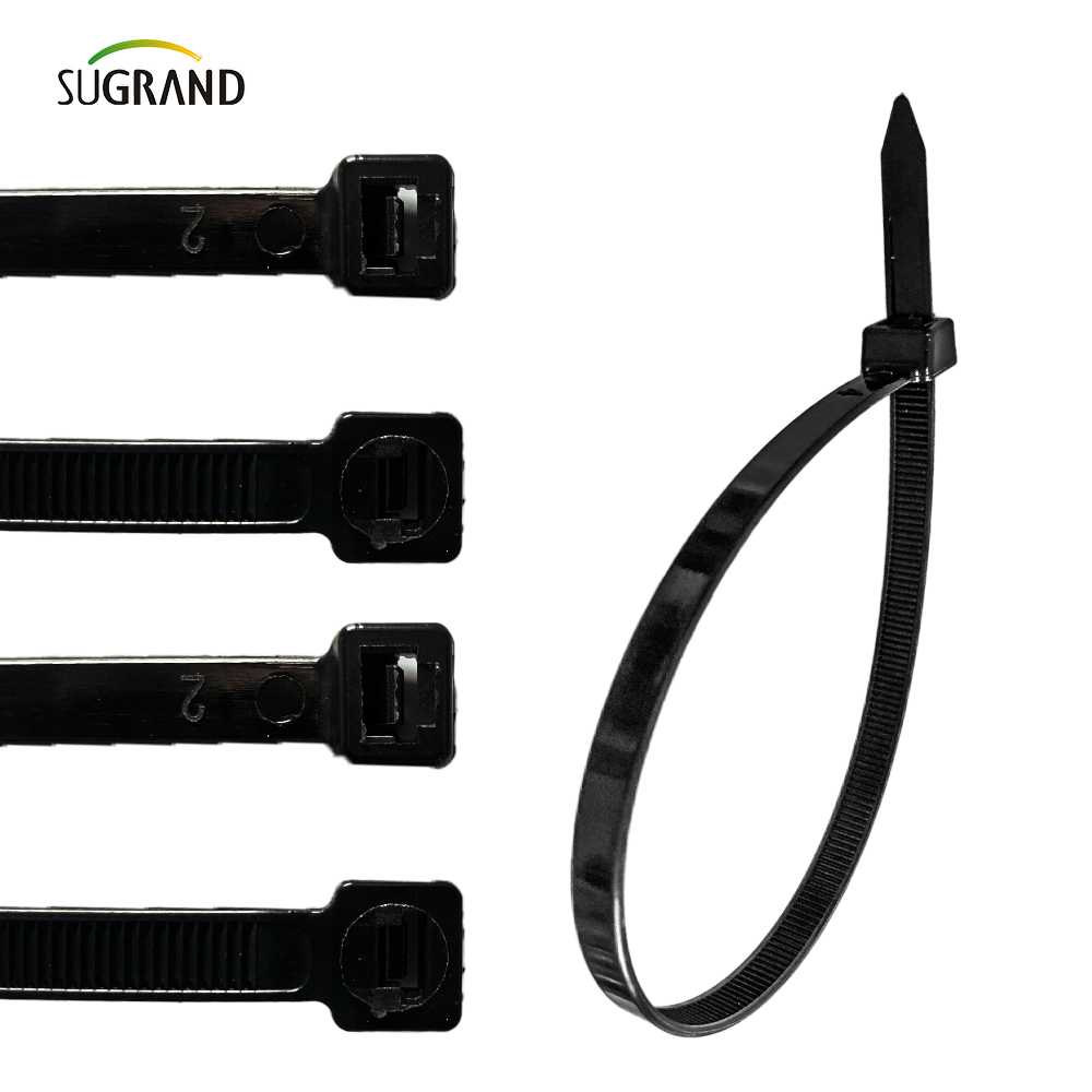 أبيض اللون أبيض نايلون كابل يربط روابط سحاب بلاستيكية