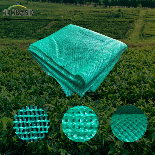 البيع الساخن 100 ٪ Virgin HDPE Six Needles Mono Tape Green Shade Net