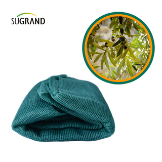 شبكة زيتون مثلثة خضراء داكنة لجامع الفاكهة من المصنع