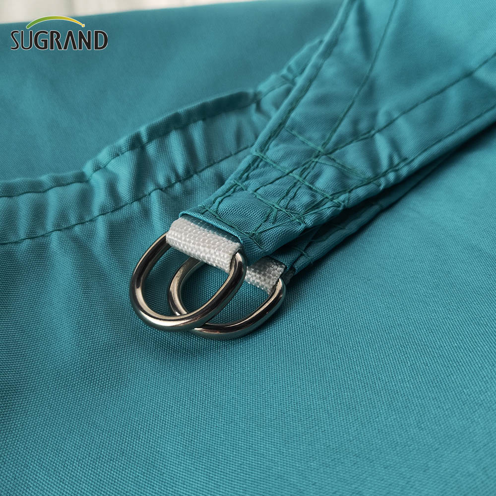 100 ٪ Virgin HDPE Anti UV Green Sun Shade Sail Outdoor 