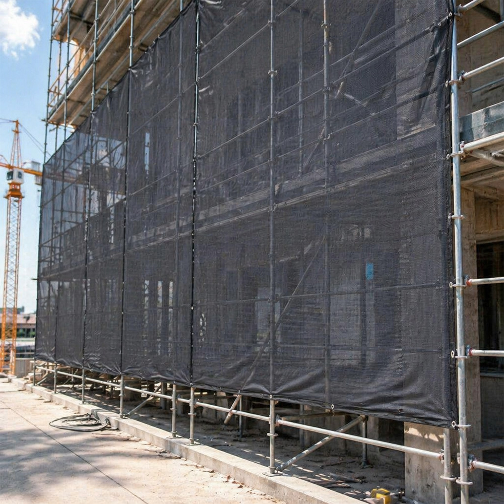 الجملة HDPE محبوك أحادية شبكة الظل الأسود
