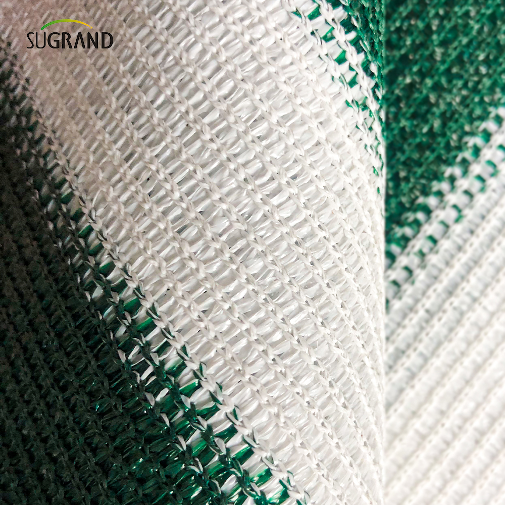 عالي الجودة 6 إبر مسطحة شرفة بلاستيكية صافية بنية اللون والأبيض مقاوم للرياح