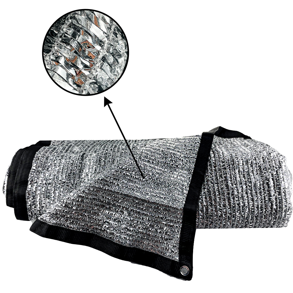 الأشعة فوق البنفسجية القماش الفضي الألومنيوم رقائق الشبك