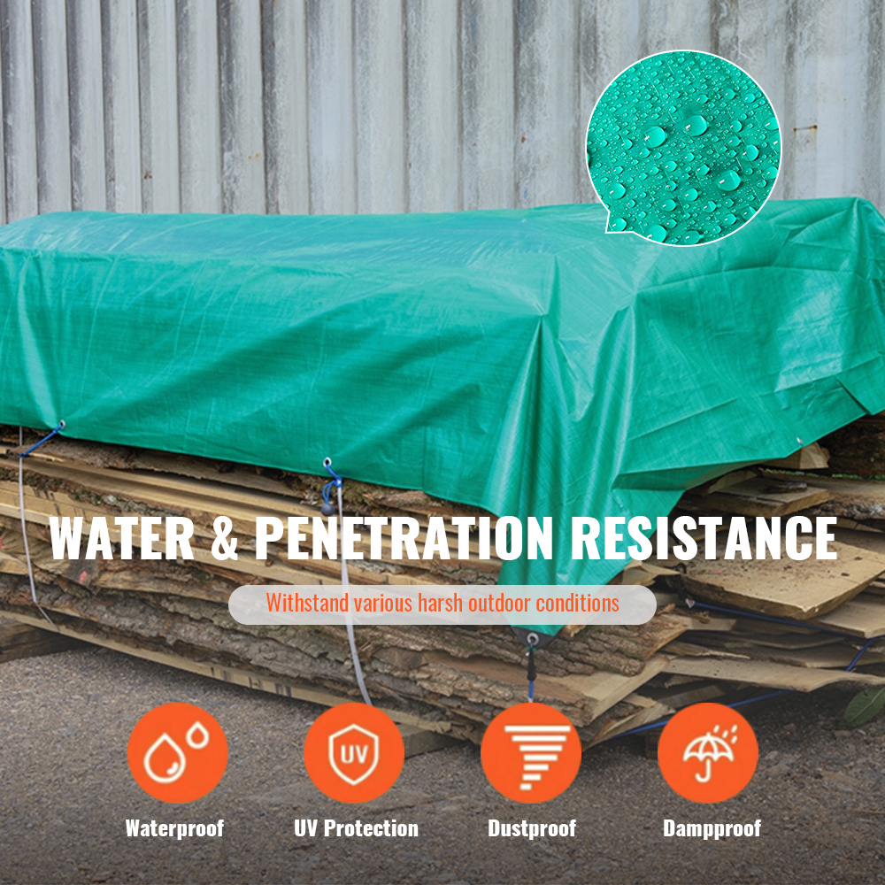 ورقة خضراء مقاومة للماء في الهواء الطلق في الهواء الطلق مع الثقوب المعززة