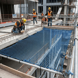 شبكة أمان البناء HDPE شديدة التحمل للحماية من السقوط