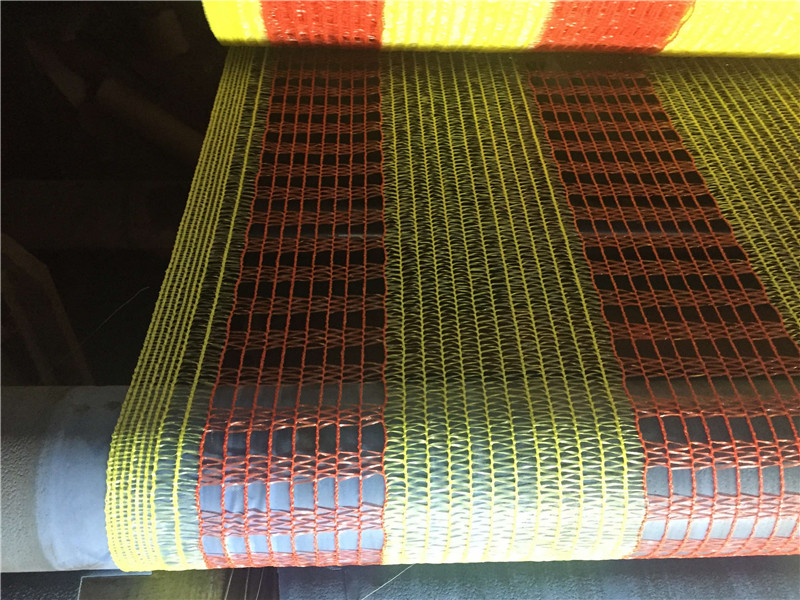 60G شبكة تحذير بلاستيكية حمراء وصفراء لجنوب إفريقيا