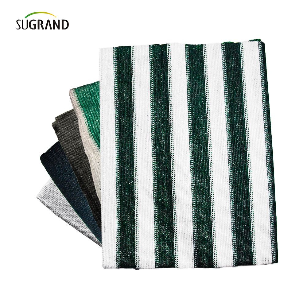 عالي الجودة 6 إبر مسطحة شرفة بلاستيكية صافية بنية اللون والأبيض مقاوم للرياح