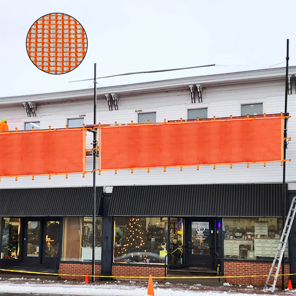 شبكة أمان مقاومة للحريق. شبكة سقالة للحريق