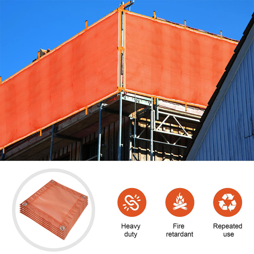 شبكة أمان مقاومة للحريق. شبكة سقالة للحريق