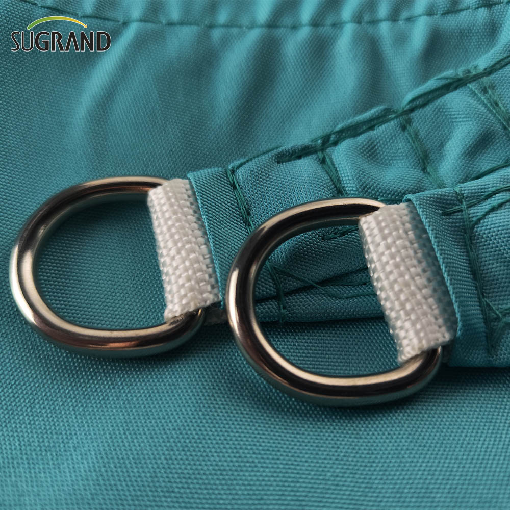 100 ٪ Virgin HDPE Anti UV Green Sun Shade Sail Outdoor 