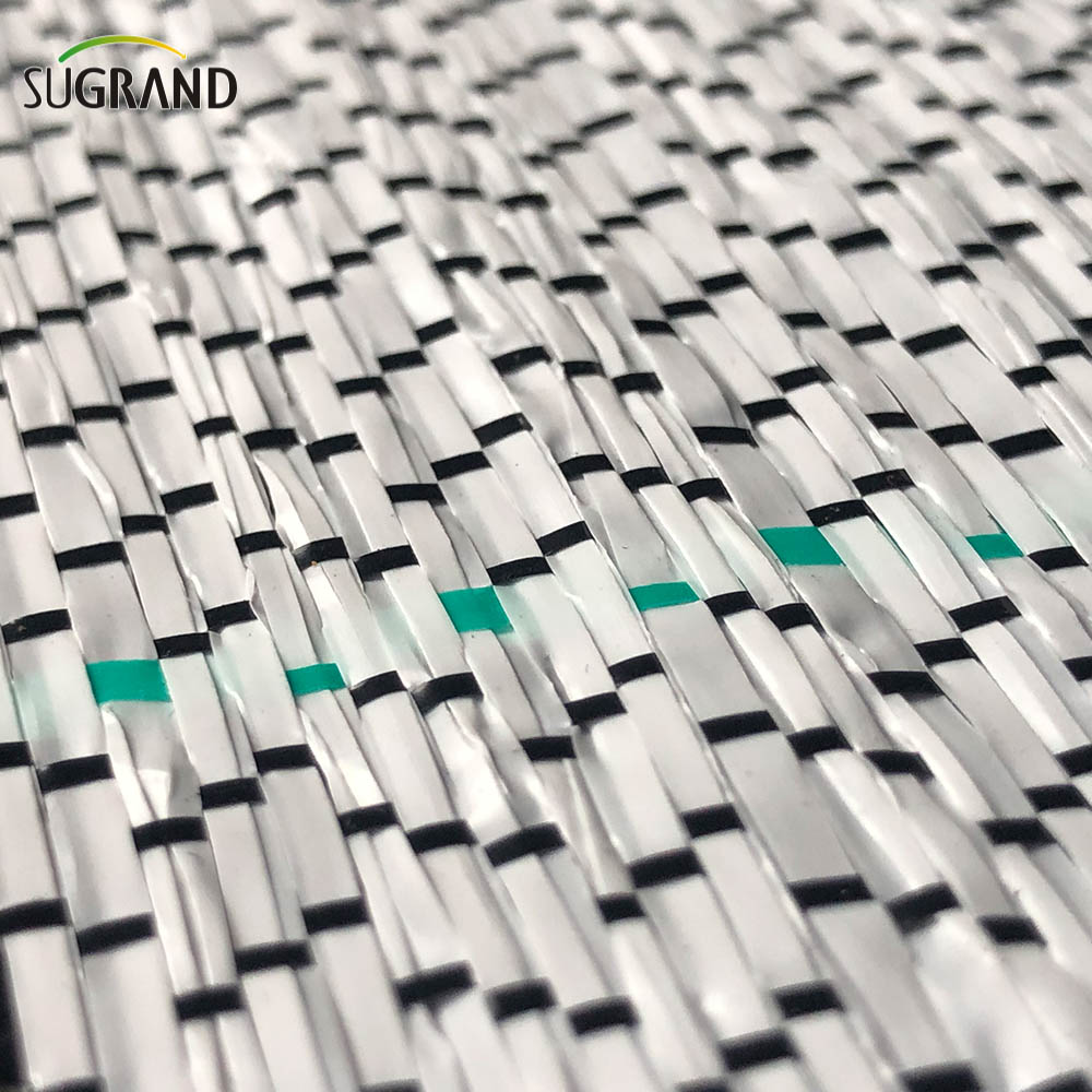 غطاء أرضي بالأبيض والأسود 0.7*100M حصيرة الأعشاب لسوق تشيلي