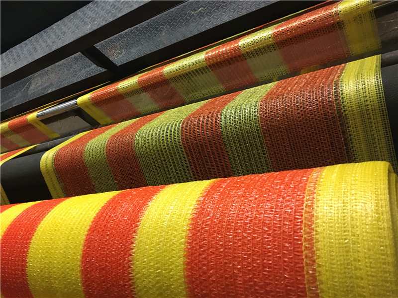 60GSM شبكة تحذير صفراء وبرتقالية