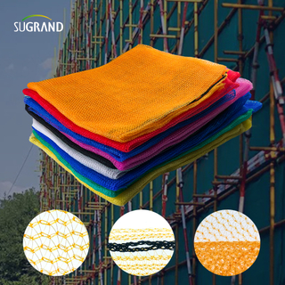 مواد البناء 55GSM شبكة السقالات الخضراء