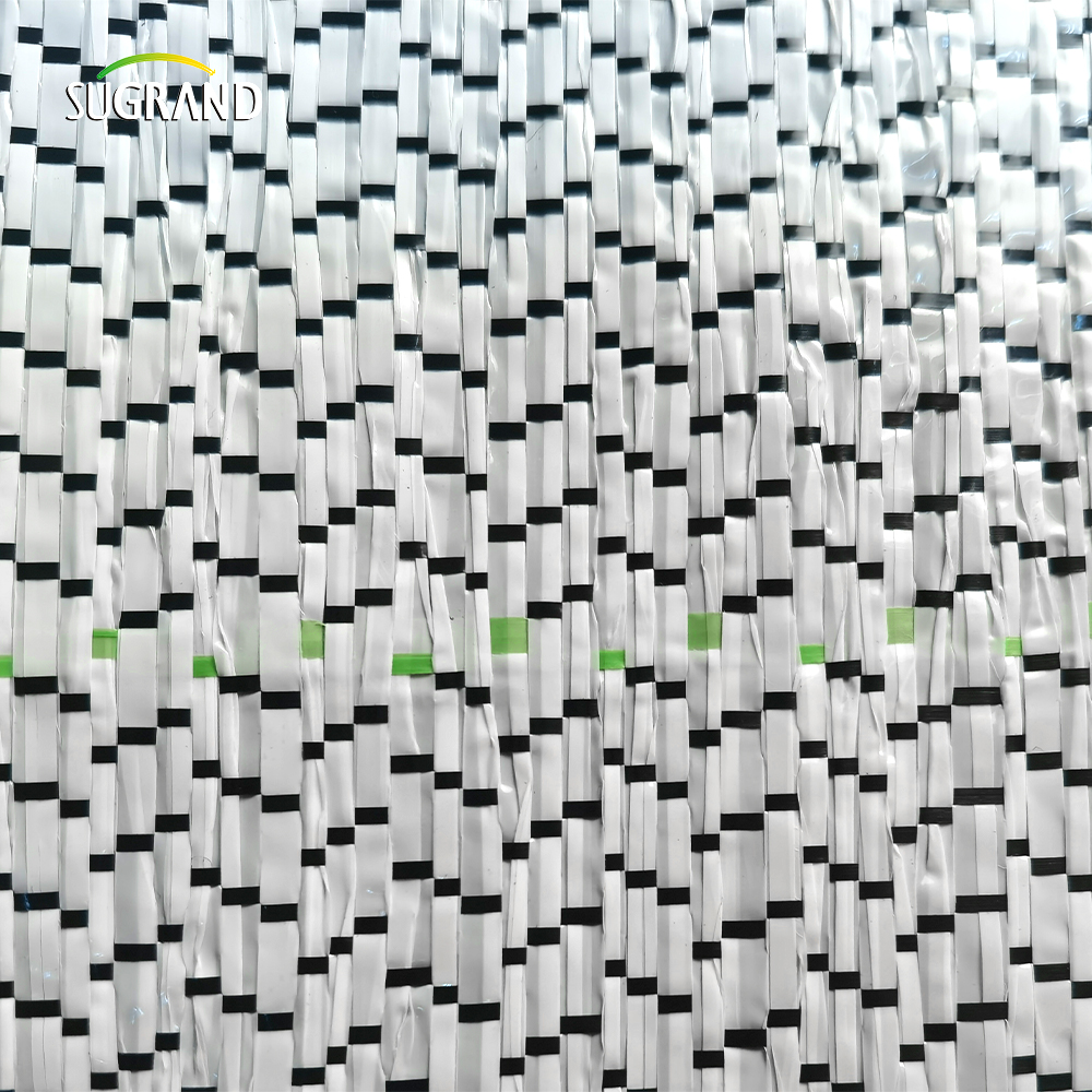 PP+UV 100G ، 130G 1M/1.8M/5.2M*100M مورد غطاء أسود أبيض أسود