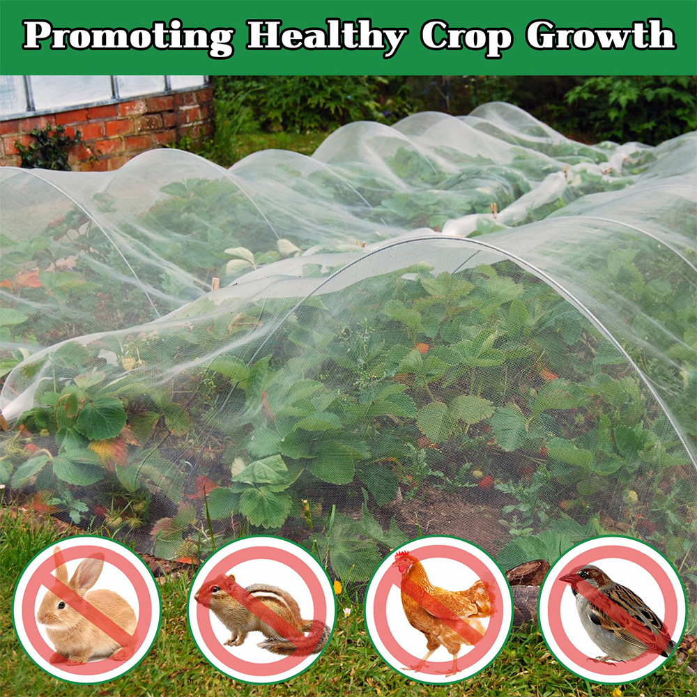 مكافحة الحشرات Netting HDPE 40 50 شبكة بيضاء شفافة