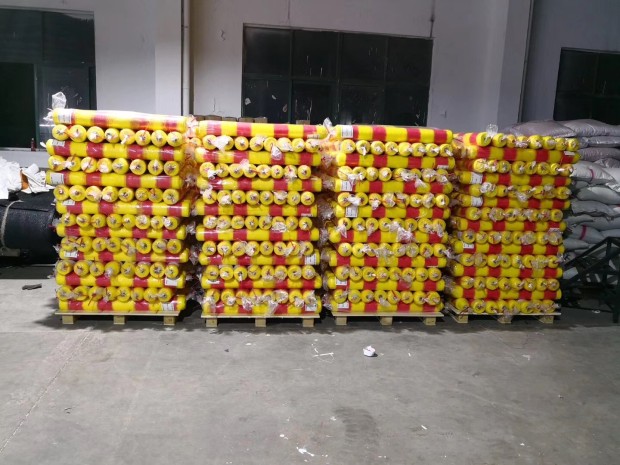 60GSM شبكة تحذير صفراء وبرتقالية