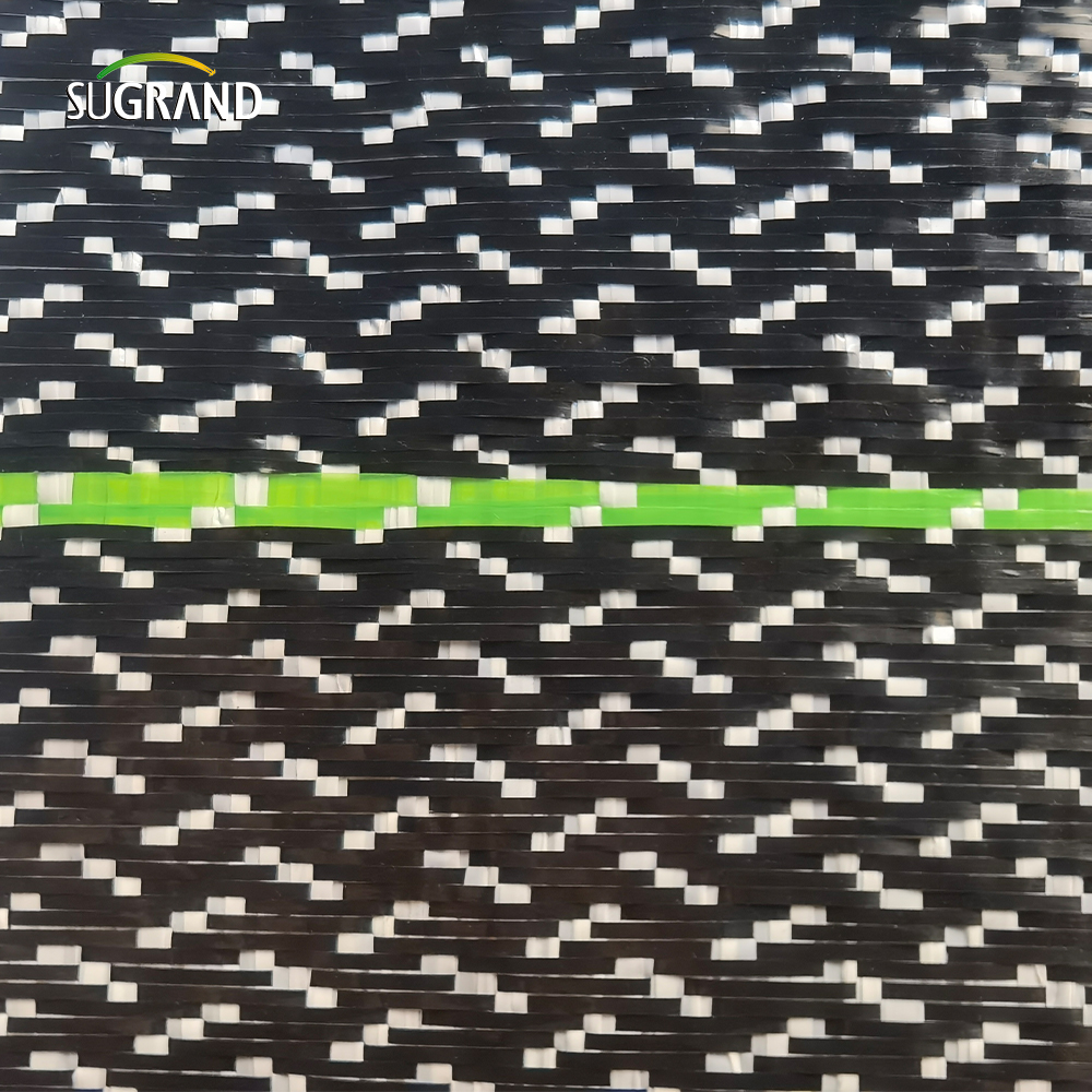 PP+UV 100G ، 130G 1M/1.8M/5.2M*100M مورد غطاء أسود أبيض أسود