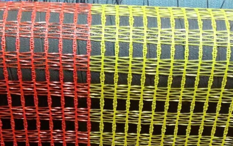 60GSM شبكة تحذير صفراء وبرتقالية