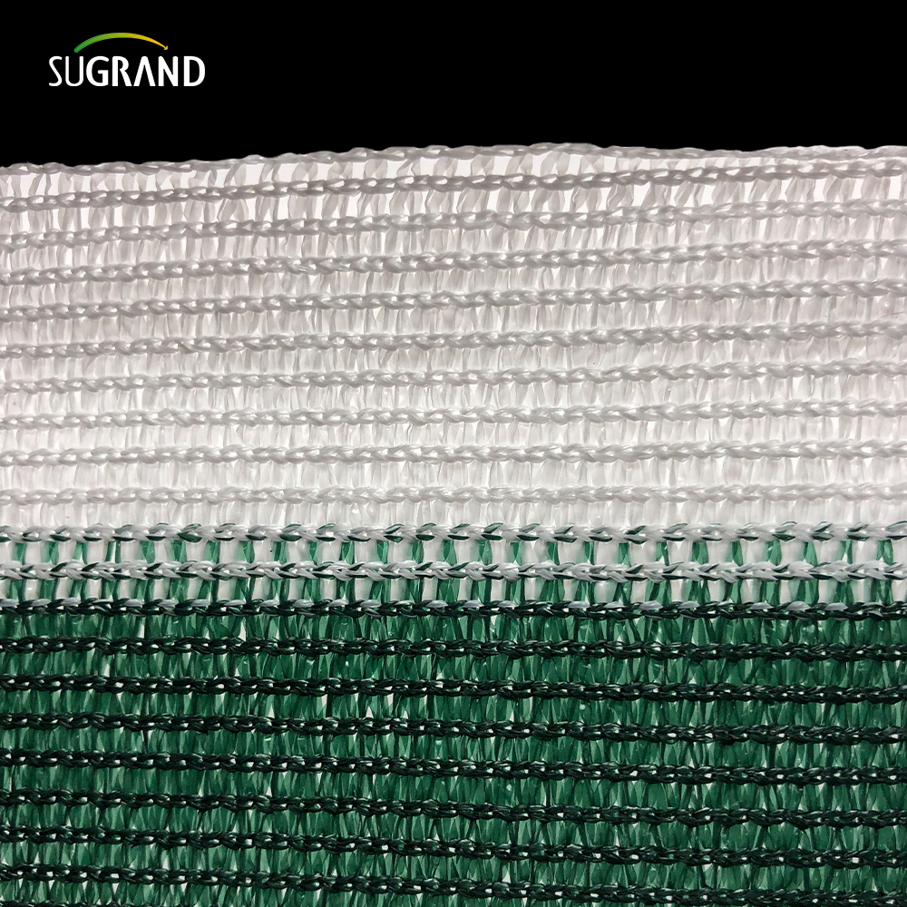 عالي الجودة 6 إبر مسطحة شرفة بلاستيكية صافية بنية اللون والأبيض مقاوم للرياح