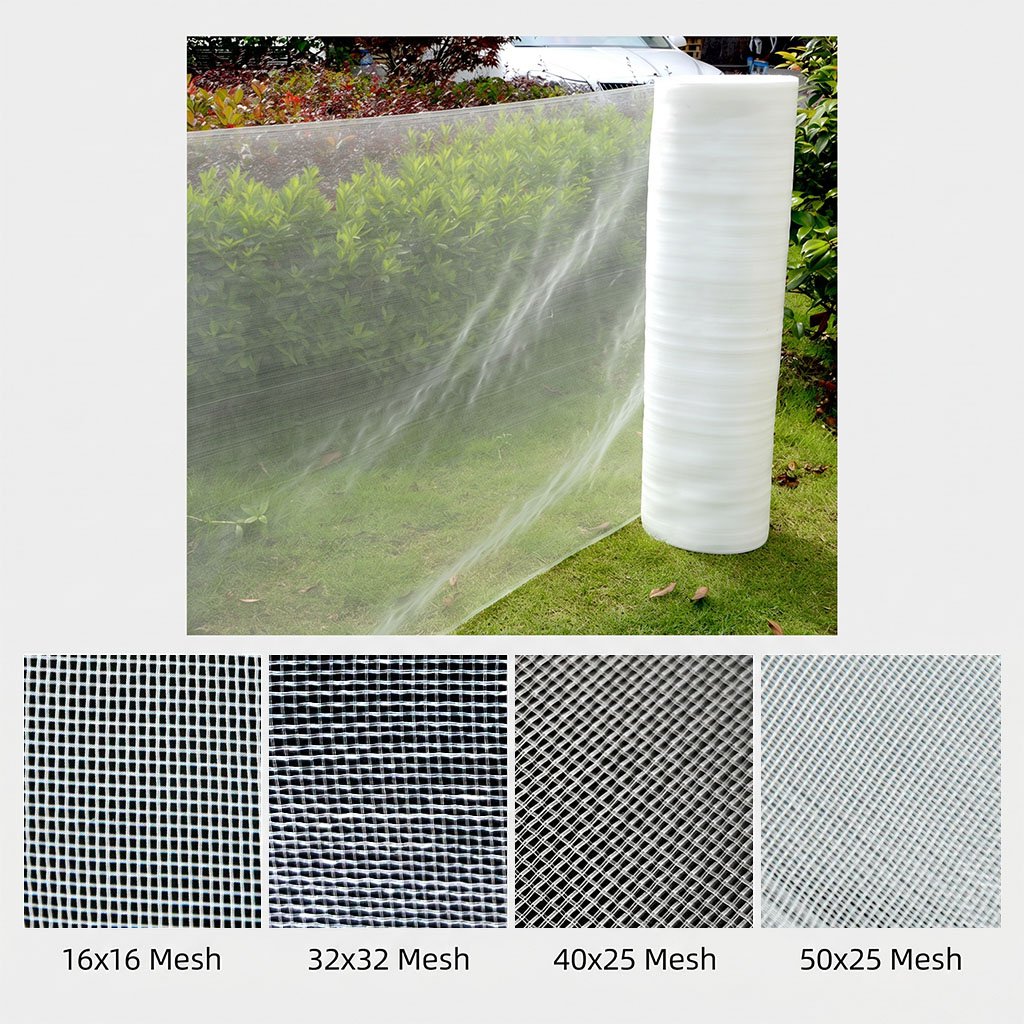 الجملة الأشعة فوق البنفسجية استقرت HDPE شبكة مكافحة الحشرات